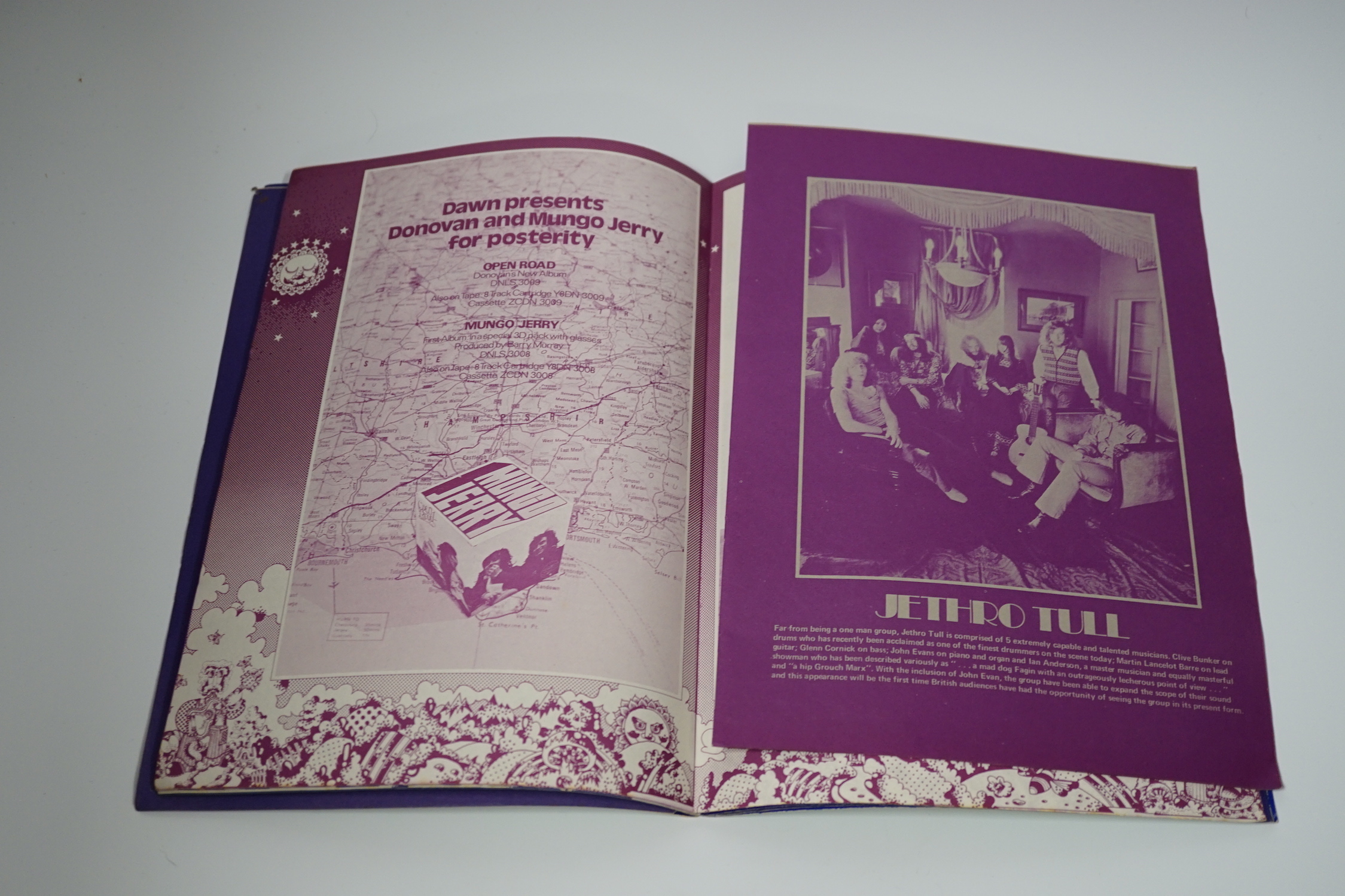 An original 1970 Isle of Wight Festival Programme, 29.5 x 21cm